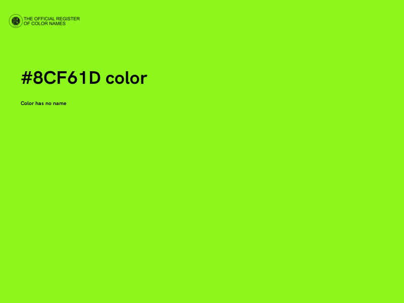 #8CF61D color image
