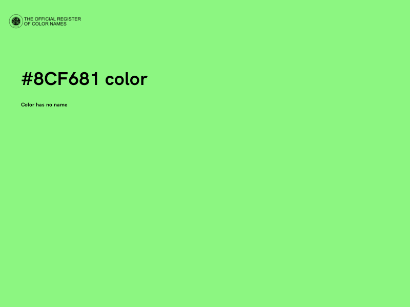 #8CF681 color image