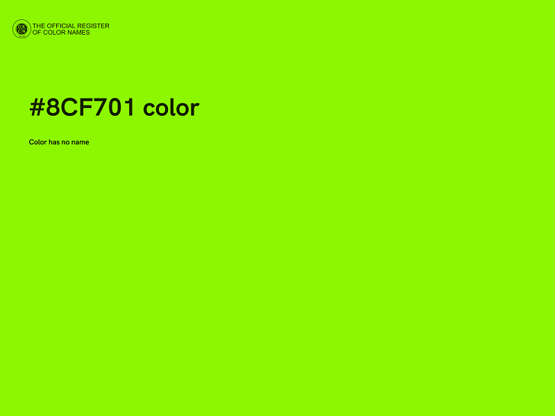 #8CF701 color image