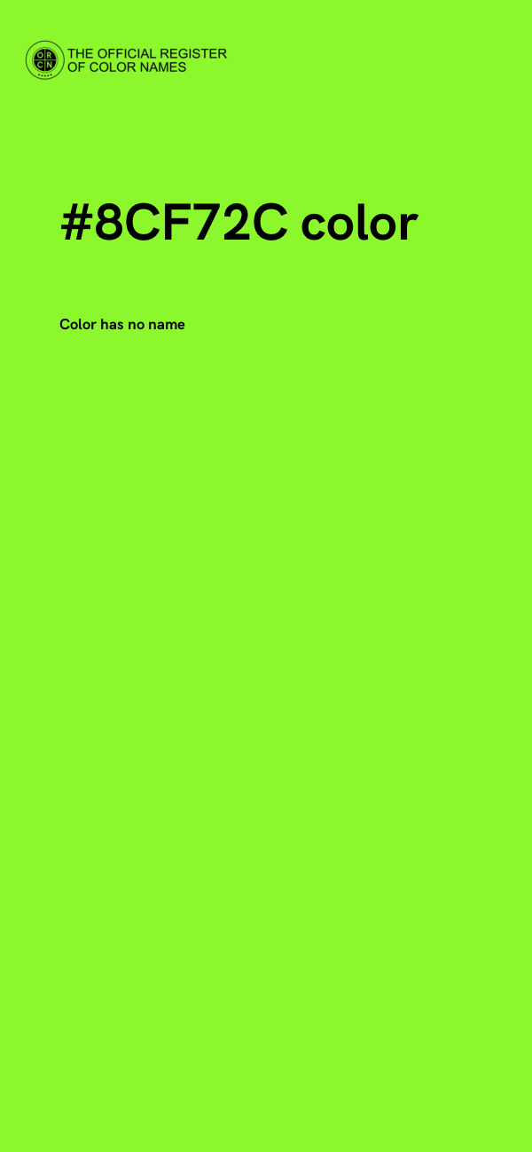 #8CF72C color image