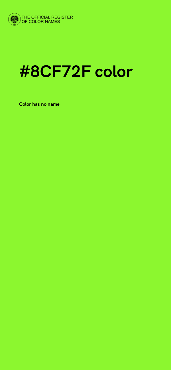 #8CF72F color image