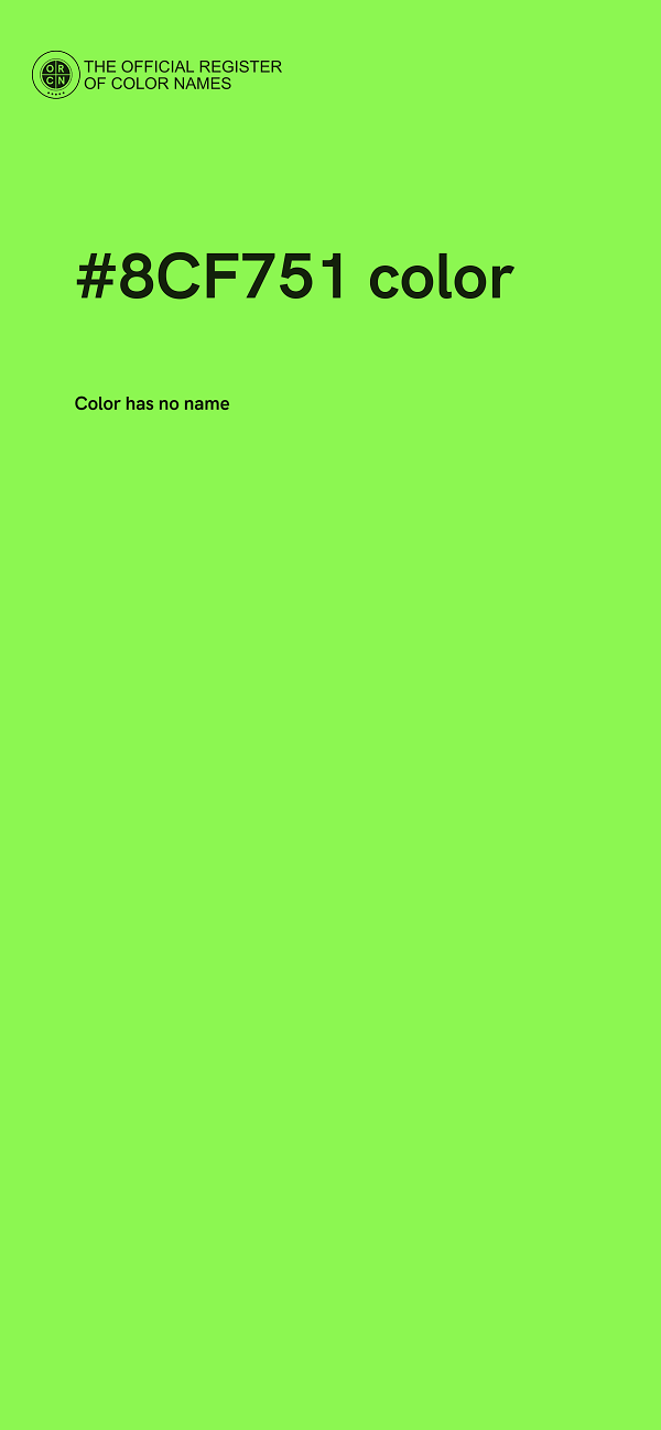 #8CF751 color image
