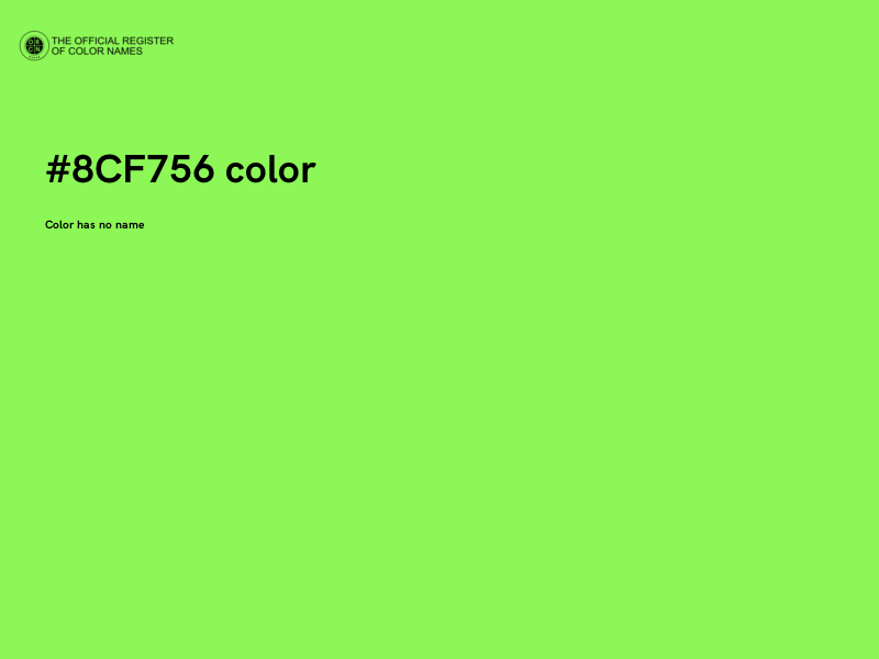 #8CF756 color image