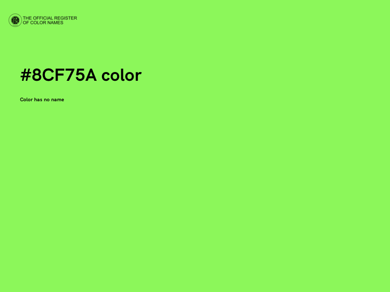 #8CF75A color image