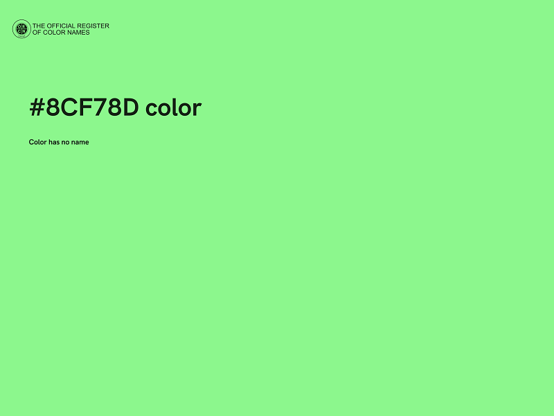 #8CF78D color image