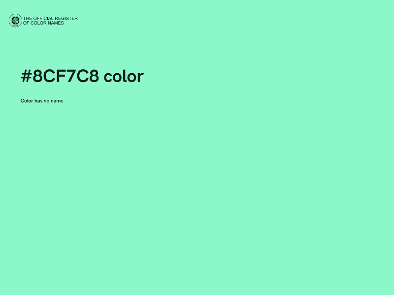 #8CF7C8 color image