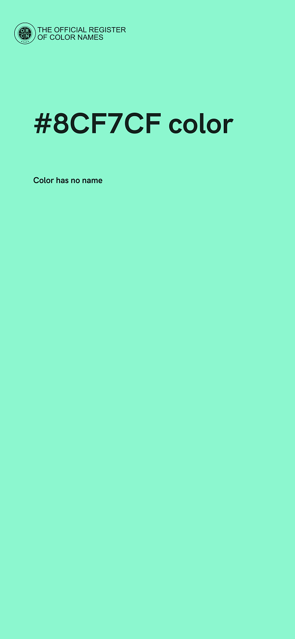 #8CF7CF color image