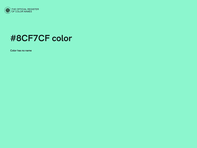 #8CF7CF color image