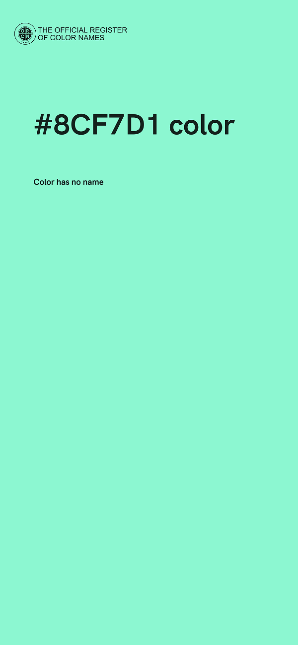 #8CF7D1 color image