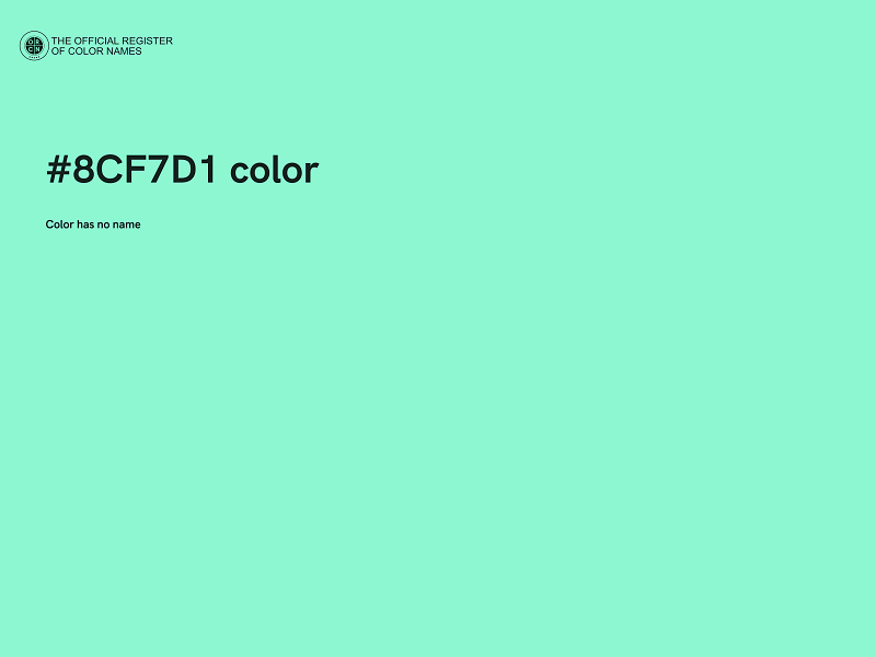 #8CF7D1 color image