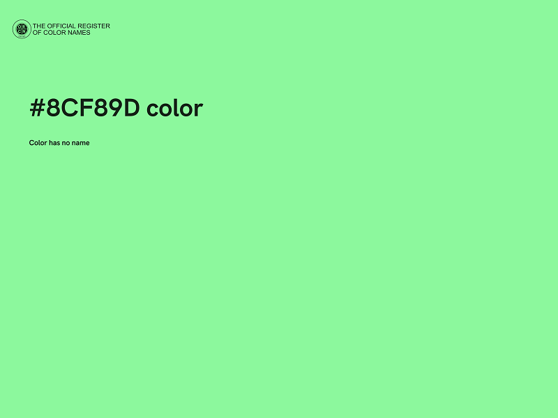 #8CF89D color image