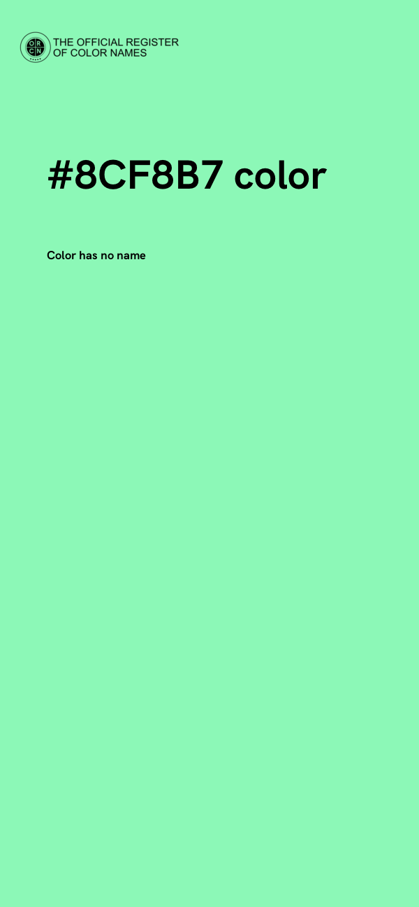 #8CF8B7 color image