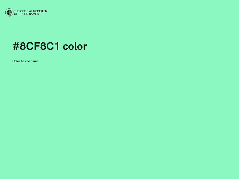 #8CF8C1 color image