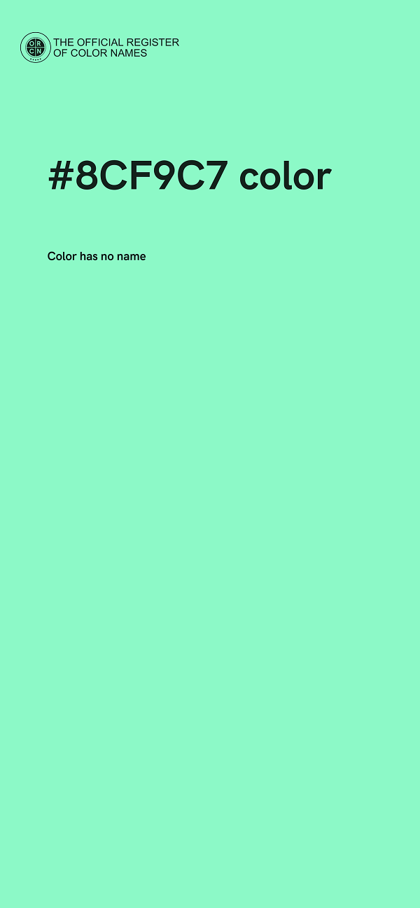 #8CF9C7 color image