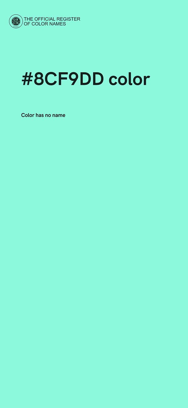 #8CF9DD color image