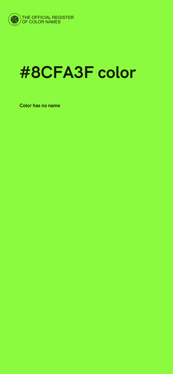 #8CFA3F color image