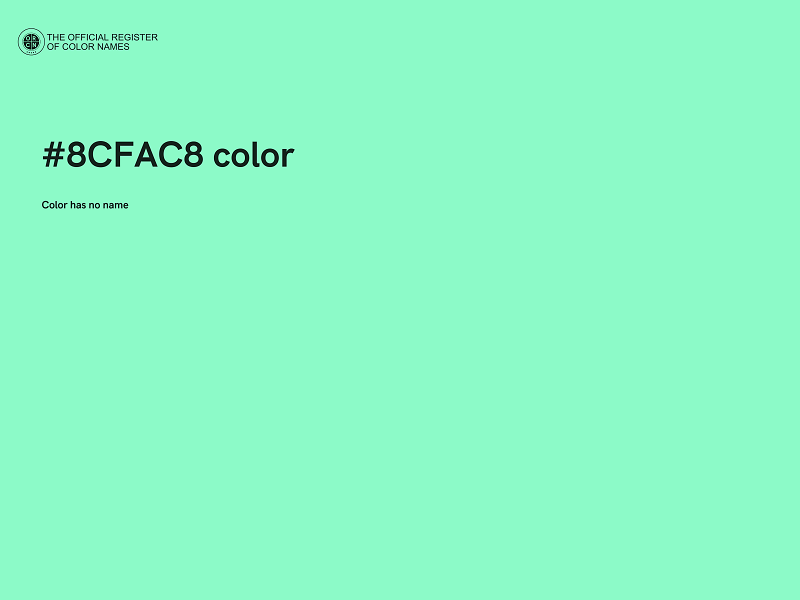 #8CFAC8 color image