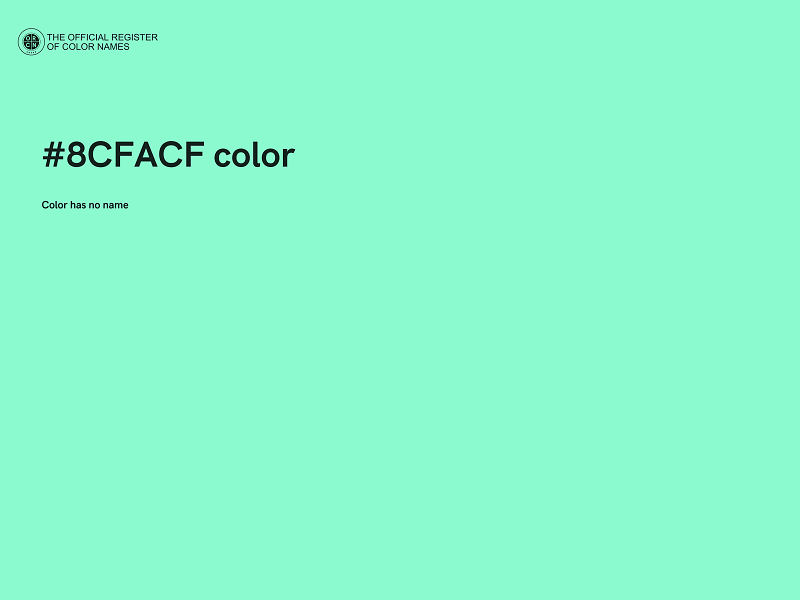 #8CFACF color image