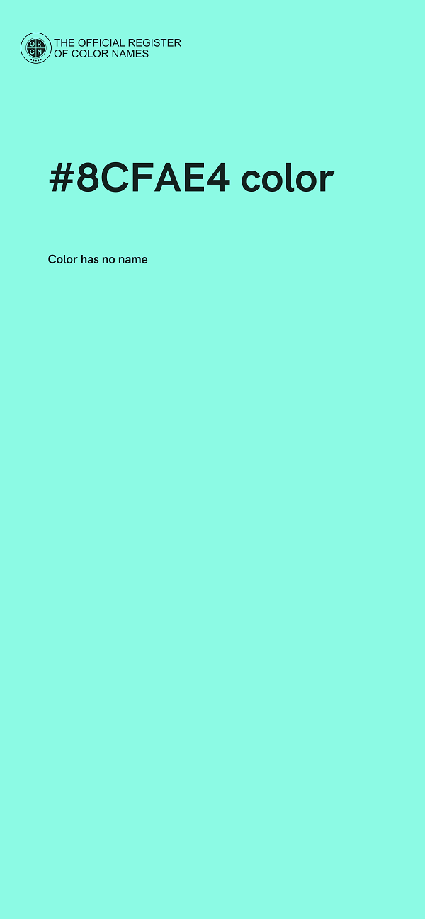 #8CFAE4 color image