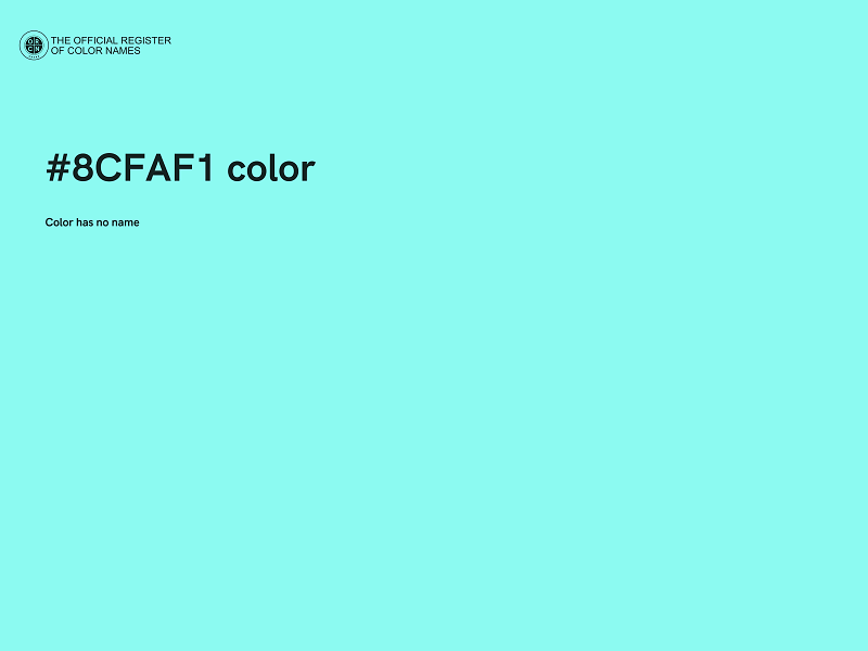 #8CFAF1 color image