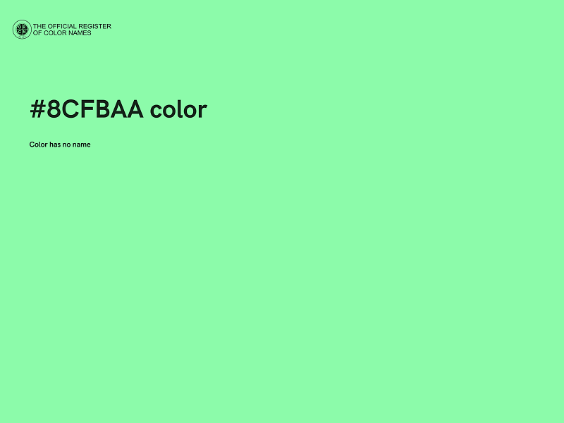 #8CFBAA color image