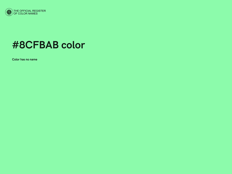 #8CFBAB color image