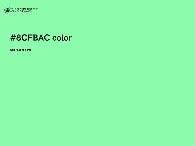 #8CFBAC color image