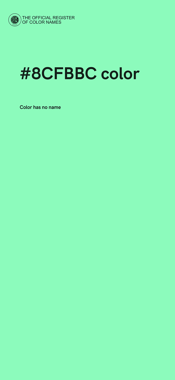 #8CFBBC color image