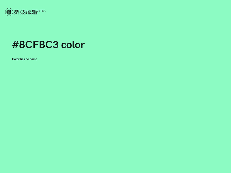 #8CFBC3 color image