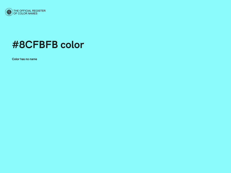 #8CFBFB color image