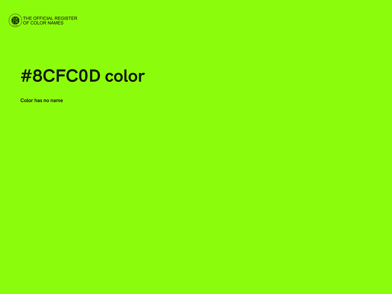 #8CFC0D color image