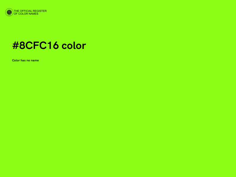 #8CFC16 color image