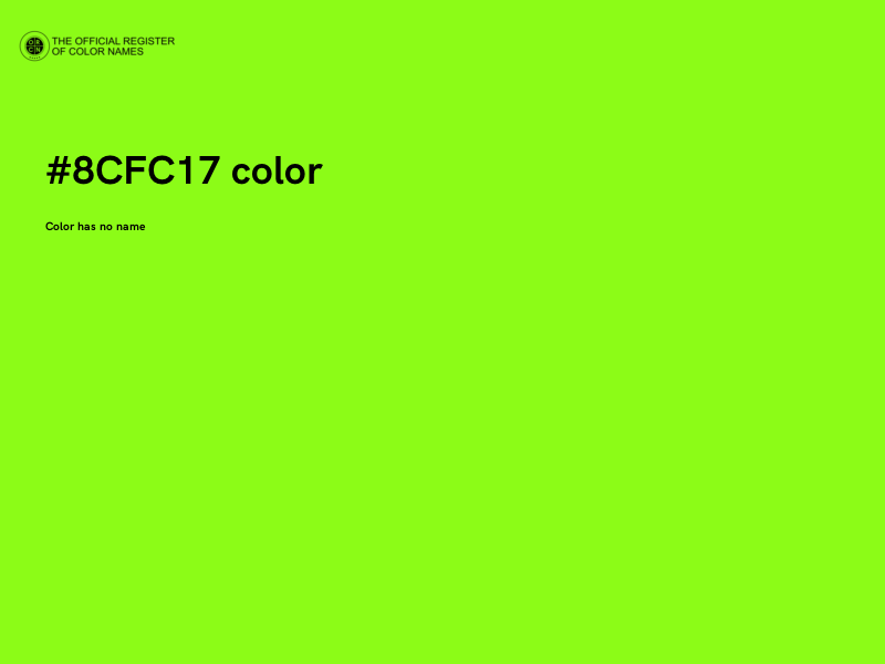 #8CFC17 color image