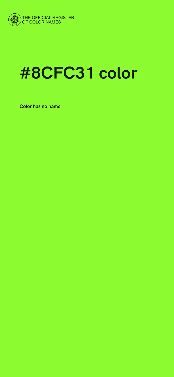 #8CFC31 color image