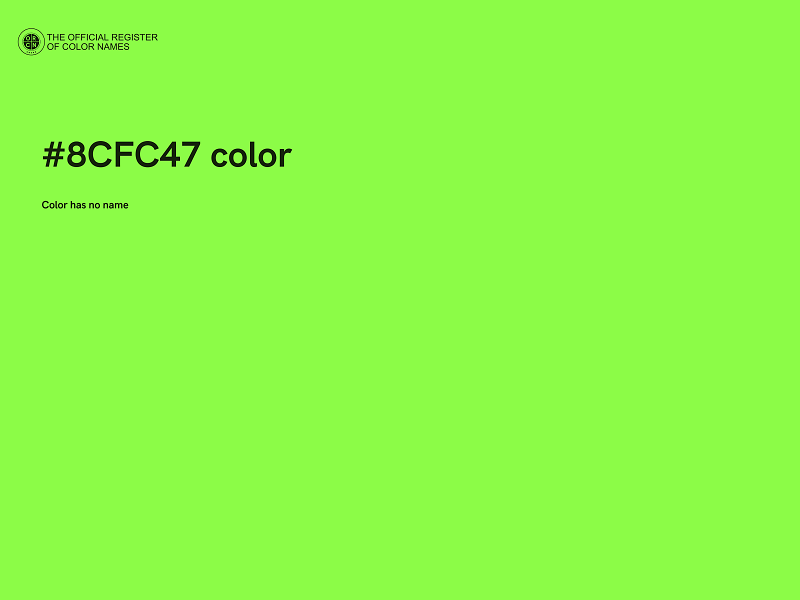 #8CFC47 color image