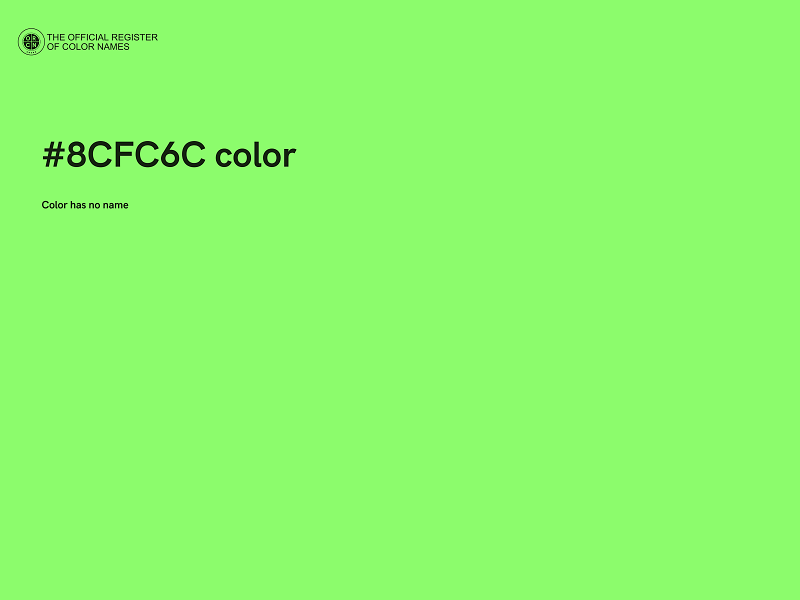 #8CFC6C color image