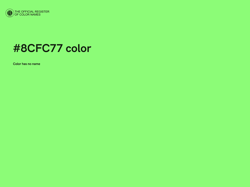 #8CFC77 color image