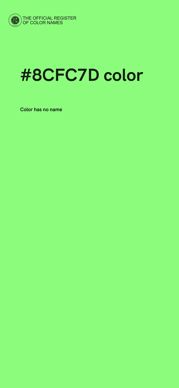 #8CFC7D color image