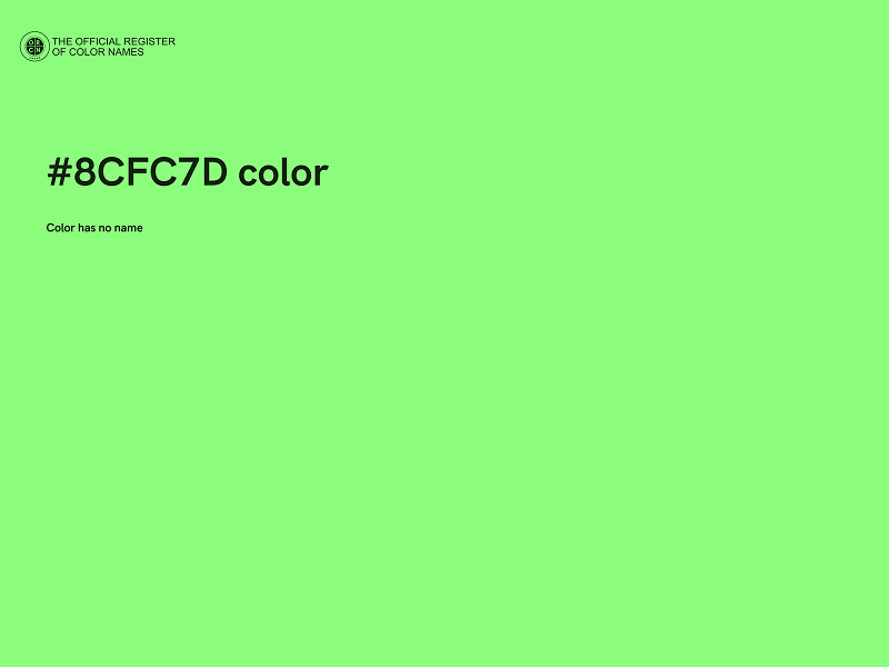 #8CFC7D color image