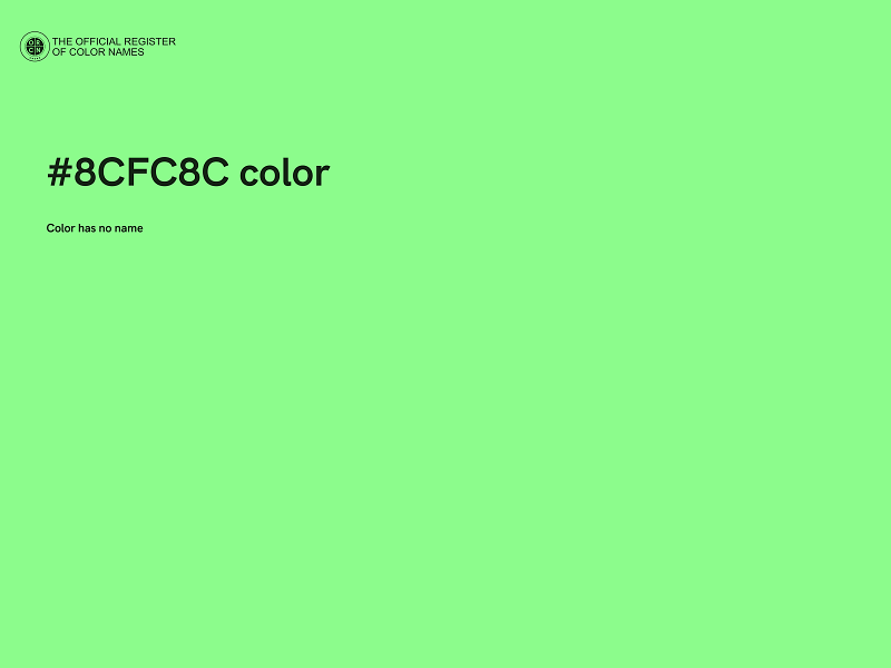#8CFC8C color image