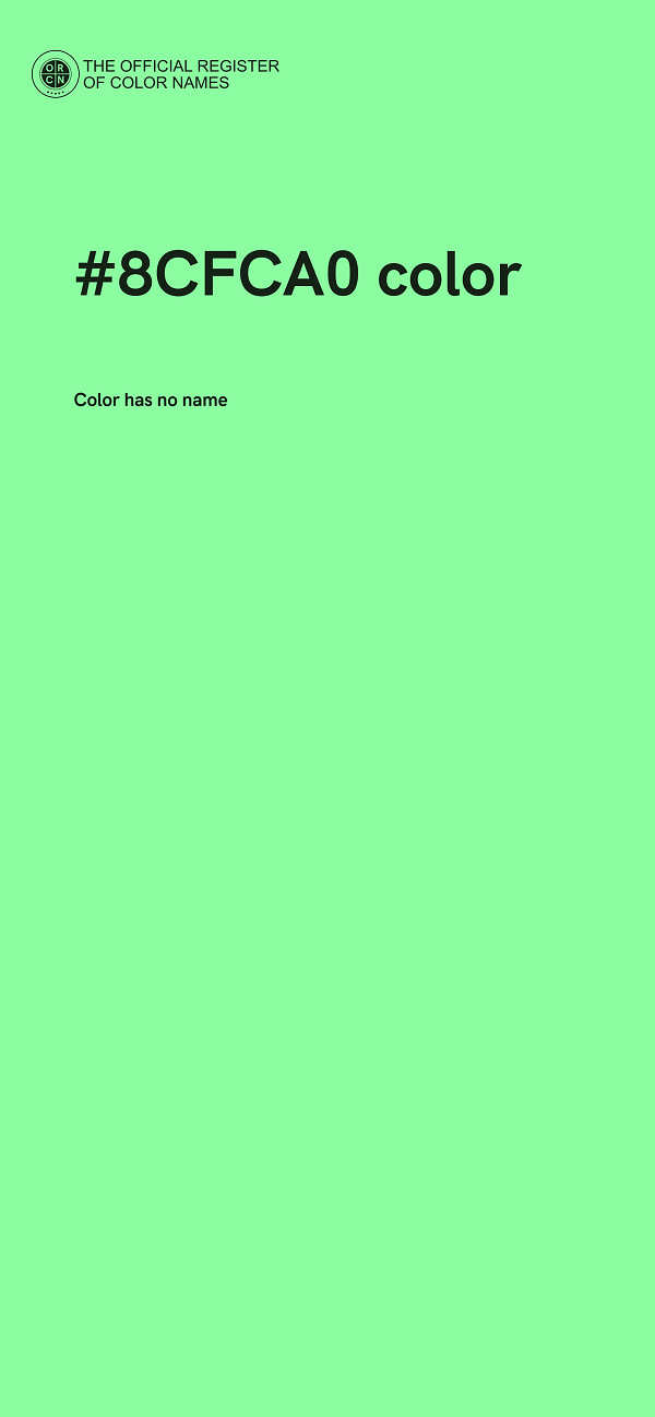 #8CFCA0 color image