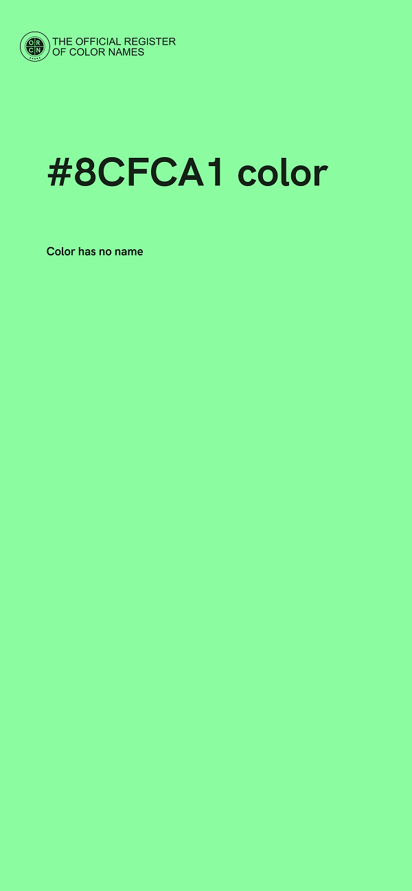 #8CFCA1 color image