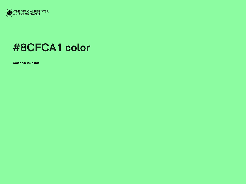 #8CFCA1 color image
