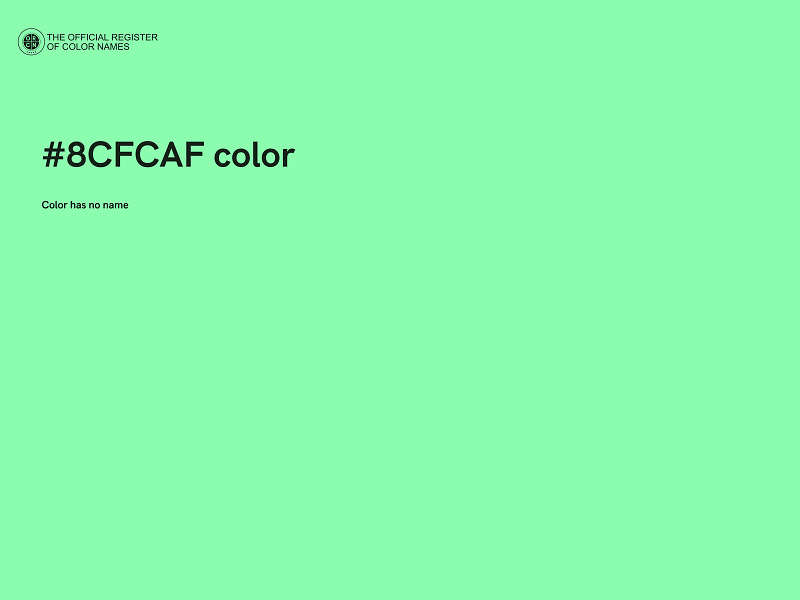 #8CFCAF color image