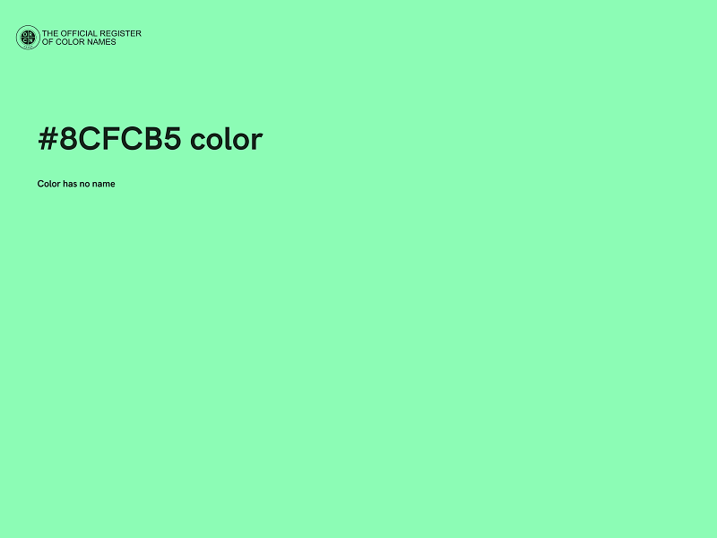 #8CFCB5 color image