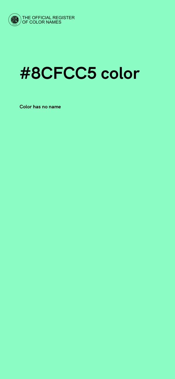 #8CFCC5 color image