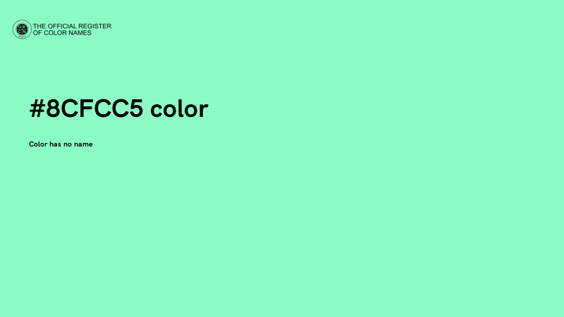 #8CFCC5 color image