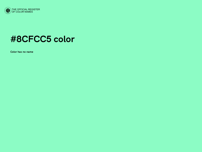 #8CFCC5 color image