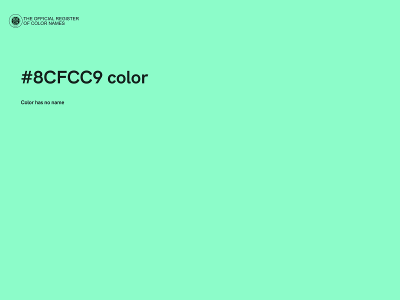 #8CFCC9 color image