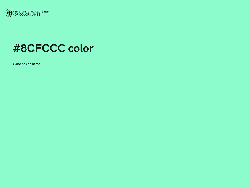 #8CFCCC color image